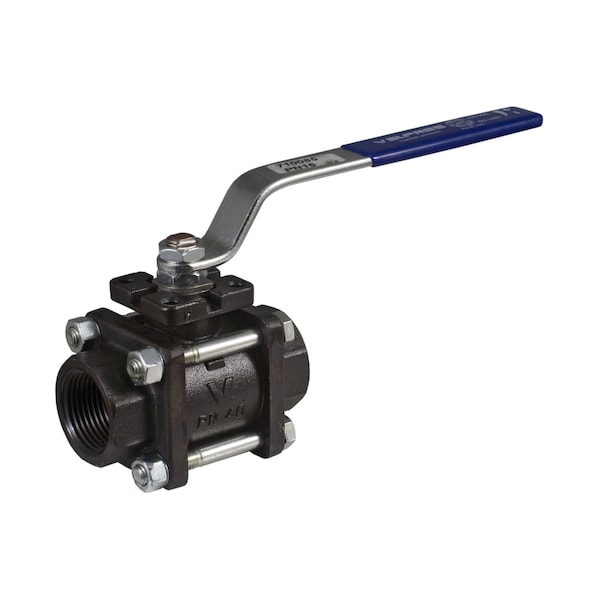Bonomi North America 2in FULL PORT 3-PIECE CARBON STEEL BALL VALVE FOR STEAM W/ NPT THREADS 710085-2 - main